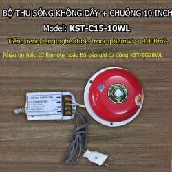 Bộ thu sóng không dây + chuông điện 10 inch KST-C15-10WL